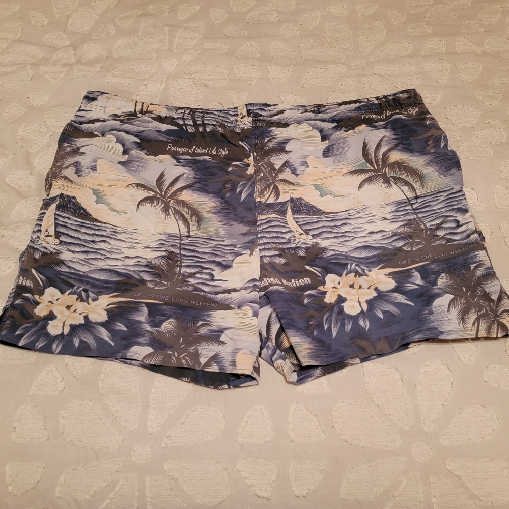 Tommy Bahama drawstring swim trunks, size XXL